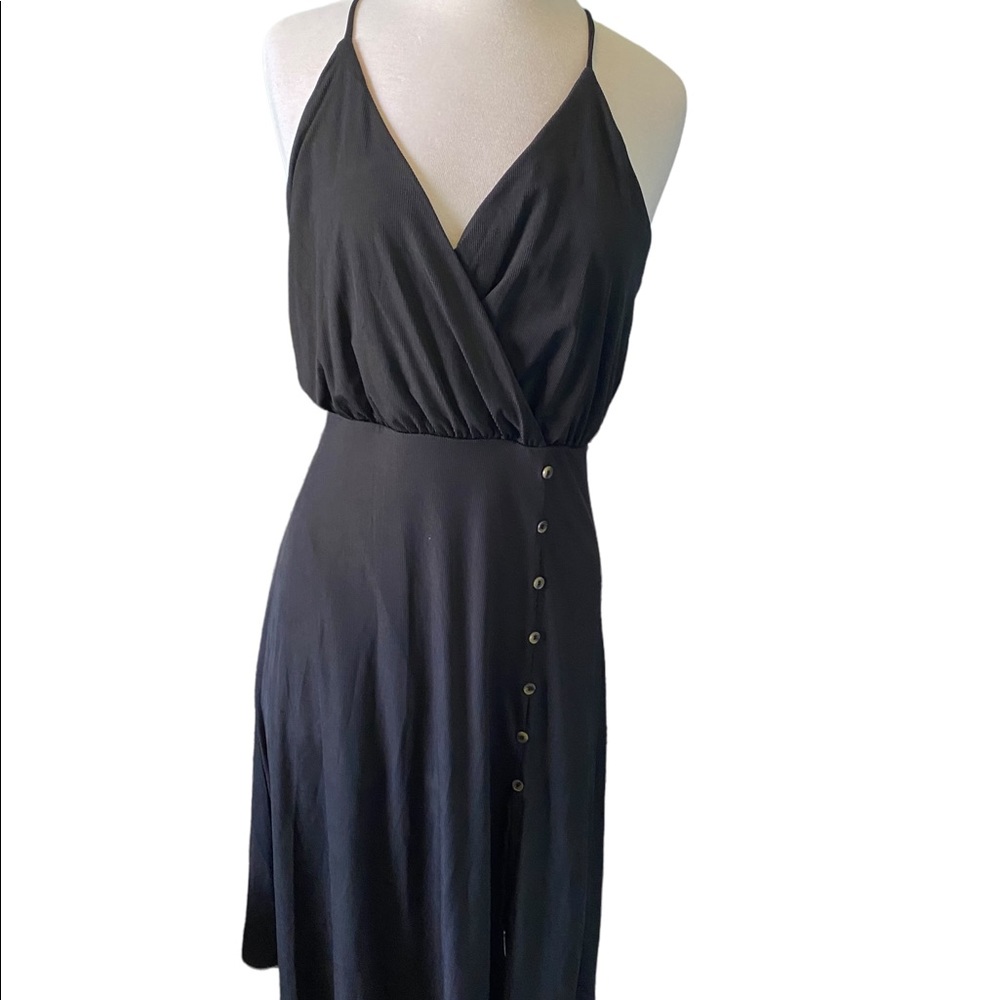 NWOT knee high slit black dress